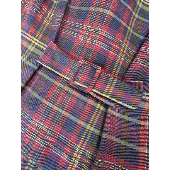 Vintage Laura Ashley Size 6 Plaid Tartan Double-Breasted Drop Waist Riding Dress - Picture 8 of 15